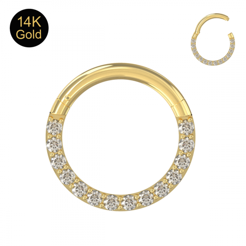 Arany fül piercing 585