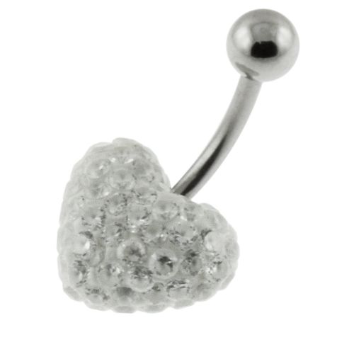Acél köldök piercing