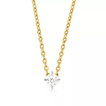 Kép betöltése a Galéria nézőbe, BLOMDAHL Tiffany CZ 5 mm Bőrbarát Nyaklánc, Fehér, G