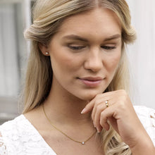 Kép betöltése a Galéria nézőbe, BLOMDAHL Tiffany CZ 5 mm Bőrbarát Nyaklánc, Fehér, G